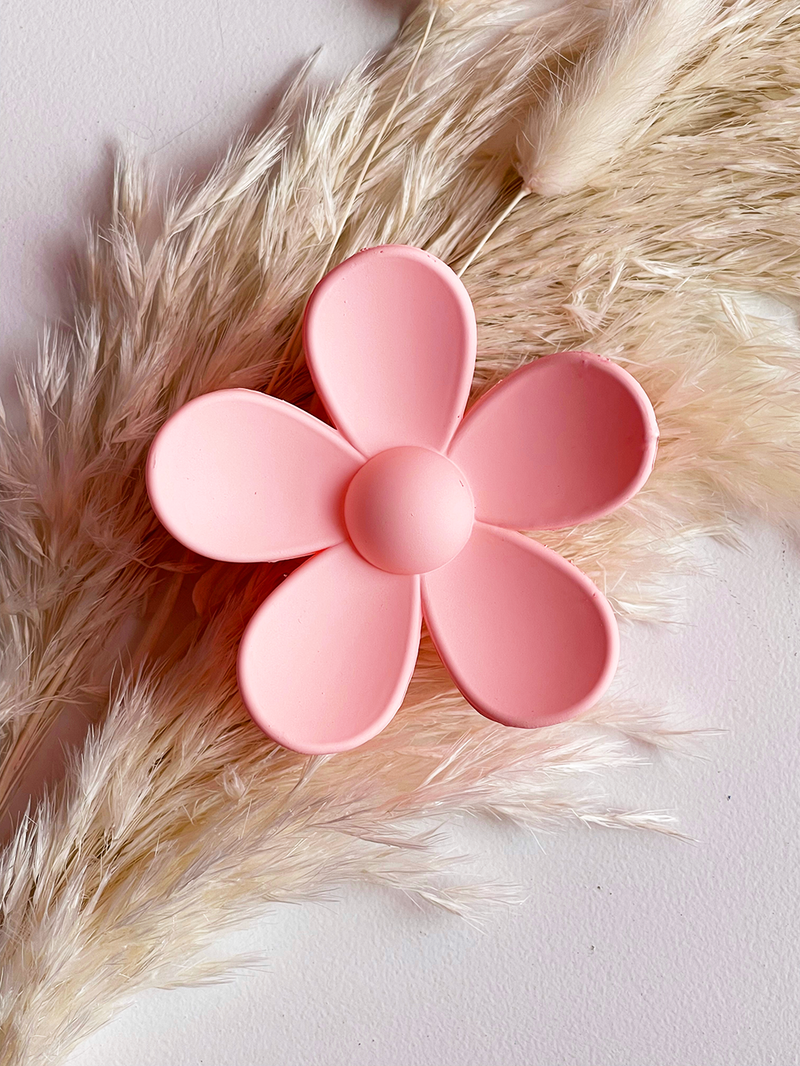 Light pink flower hair clip deals
